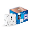 PHILIPS 10A Smart WiFi Plug - Wiz Kontrolēta balss, Alexa un palīgs Savietojams vieds Plug ar enerģijas patēriņa monitoringu, 1 paka