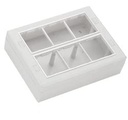Modular Gang Box Plastmasas 12 modulis Sudraba līnija Eco Draudzīgi augstas izturības Modular Virsmas Gang Box modulis White