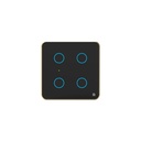 HomeMate Smart Switch Board: 4 x Switch Modulis (Melns, Pack of 1)              ) Nav nepieciešams Hub   ] Savietojams ar Alexa, Assistant & Siri