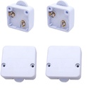 Proteja skapis Touch Parasti aizvērta skapis Touch Close Open Door Drawers On Off Light Switch (balts) - Iepakojums 2