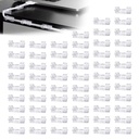Self Adhesive Cable Tidy Wire Clips, 40 Pcs Kabeļu vadība Wall Cable Clips, Spēcīgi viskozs Caurspīdīgs Kabeļu organizatori Home, Office, Auto, Dekorācijas Hanging, Pasaku gaisma, Etc.