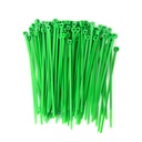 Elektroniskās garšvielas (2,5mmX100mm) Heavy Duty Industrial Grade Self Locking Cable Zip Ties Green - iepakojumā 100