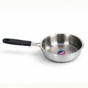 TOSAA TRIPLY MINI Fry PAN - 3-Ply Nerūsējošais tērauds ) Mazs nestick Frying Pan ] Inducēšana un gāze Savietojama, Mini Trīskāršs Fry Pan ikdienas vārīšanai ) Nereaktīvais tērauda    ) 590 ml