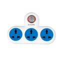 EcoLink PowerPlus T-Multiplug 6A paplašinājums ; Compact & Portable Power Strip ; Mājas, Office & Travel; Pārslodzes un īssavienojuma aizsardzība; Pack of 1