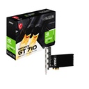 MSI GeForce GT 710 2GD3H 4HDMI Grafiskā karte - NVIDIA GeForce GT 710 GPU, 2GB DDR3 64 bitu atmiņa, PCI Express Gen 2.0 x1 saskarne, līdz 954 MHz