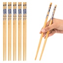 INOVERA (Label) 5 pāri Dabīgie Bamboo atkārtoti lietojamie rāvējslēdzēji suši, nūdeles, vārīti rīsi (24 cm, brūns)
