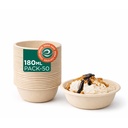 ECO SOUL Bagasse Vienreizlietojamais papīrs Bumbas[180ml], iepakojums pa 50, Round