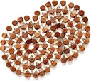 2 Gabali Puķu Forma Bamboo Koka Krasti Siltuma Izolācijas Pad / Tabula Mati Placemats Big Pans Pots - Brown