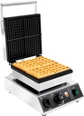 Commercial Waffle Maker, 1750W Electric Waffle Bowl Maker, Stainless Steel Waffle Making Machine with 4 Molds & Practical Handle for Restaurant Bakery Snack Bar Family