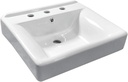 Kingston Brass EV2018W38 Concord 20" Ceramic Console Sink Basin Only (8-Inch, 3-Hole), White – Legs Not Included