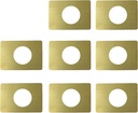 Door Reinforcement Plate, Door Lock Repair Plate, Door Knob/Lever/Deadbolt Fixing Filler Cover Plate, Gold Finish (8PCS)
