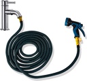 Indoor Sink Hose Attachment for Faucet,50 Ft Faucet Hose for Kitchen Sink Bathroom Sink Faucet,Watering Houseplants,Washing Pets,Household Cleaning,Car Washing