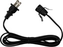 Creative Hobbies 7110K Black Single Light Replacement Clip in Lamp Cord for Christmas Village House, Pumpkin Lights, Small Objects | Pack of 1