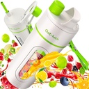 Mini Portable Blender for Shakes and Smoothies, 12 oz Capacity, Green & Gray