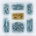 Rocky Mountain Goods 485-Piece Assorted Nails Kit – Picture Hanging Nail Set - 7 Types of Nails - Small, and Long Nails for Home Use – For Wall, Drywall, and Wood, Hanging - Storage Box