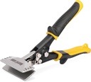 HURRICANE 3inch Sheet Metal Hand Seamer, Heavy Duty Bender for Metal Flattening, Precision Duckbill Pliers and Sheet Metal Tongs, Ideal for HVAC Projects, Ergonomic Straight Flat Smooth Jaw