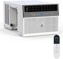 6,000 BTU Window Air Conditioner, U-Shaped Design Air Conditioner, Ultra Quiet, WiFi Enabled, Energy Efficient, Remote Control, Cools Up to 269 Sq.Ft, Sleep Mode, Bedroom, Room, Office