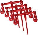 ENJ 4 Pack Ratchet Load Binder with 2 Grab Hooks, for 3/8-1/2 Grade 70 Transport Chain, Load Binder with 9,200 Pound Working Load Limit