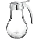 OCS Parts Syrup Dispenser with Lid and Dispensing Thumb Lever | Commercial Grade Liquid Dispensers for Home and Commercial Kitchens (1, 14 OZ)
