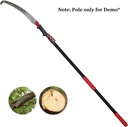 Garden Pruning Saw | Tree Pruner with Extendable Pole Fixing Slot | Hand Tools for Remove Unwanted Branches in Your Garden, Hand-Powered