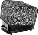 Oven Cover Kitchen Bread Machine Protector,4 Slice Toaster Cover For Home,Fingerprint Coaster Cover,Kitchen Small Appliance,Zebra