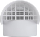 4 Inch Vent Cap, Radon PVC Vent Cap for Radon Fan Pipe/Flue Pipe/Roof Pipe,Protects Against Rain, Snow, Animals, Fallen Leaves, and Fruit,Roof Vent Cover for Radon Mitigation System