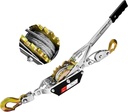 Come Along Winch 2-Ton with 7.54FT Steel Cable & 2 Hooks Heavy Duty Power Cable Come Along - Dual Gears Manual Winch for Vehicle Rescue & Automotive Hoist
