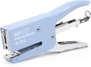 Rapesco 1346 Porpoise Classic Stapling Plier, 45 Sheet Capacity, Uses Type 26 Standard (1/4" and 5/16") and Type 24 High-Capacity (1/4" and 5/16") Staples, All Metal, Powder Blue