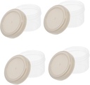 4pcs Spice Jar Set Multifunctional Kitchen Condiment Dispensers for Food Storage Easy-fill Wide Mouth Seasoning Containers Secure Lid