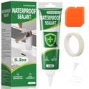 Silicone Caulk 5.2 fl oz for Kitchen Bathroom White Caulk Waterproof Silicone Sealant for Window Toilet Sink Door Caulking Sealant Stronger Adhesion Shrink & Crack Proof