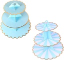 DECHOUS 2pcs Cupcake Tiered Stand Cake Display Rack Dessert Storage Rack for Event