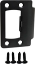 QCAA Solid Brass Door Latch Restorer Strike Plate, Universal Door Lock Plate, 2-1/4" x 1-3/4", Oil-Rubbed Bronze(US10B), 1 Pack, Made in Taiwan