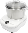 5L Electric Dough Maker with Ferment Function, 304 Stainless Steel Dough Mixer Machine, 200W Kneader for Pizza/Bread, Commercial & Home Use (White)