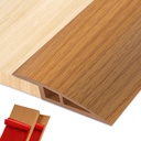 Vinyl Floor Transition Strip Door Threshold Self Adhesive 36 inch, Thresholds for Doorways, Edge-Reducer Transition-Strips for Door/Floor (Light Brown)