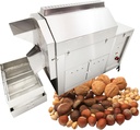 Gas Roaster Commercial Coffee Bean Nut Roasting machine 110LB Drum Type Frying Machine LPG/Natural Stainless Steel Fried Melon Seeds Peanuts Nuts Chestnuts Baker Burner 0-300℃ 220V 1PH