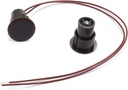 Bettomshin 5Pcs N.C. Recessed Wired Security Window Door Contact Sensor Alarm Magnetic Reed Switch Brown RC-36