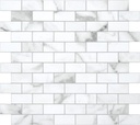 10-Sheet Subway Peel and Stick Backsplash Tile, 11.3" x 10.8" Carrara White Stone Composite Marble Looks Self Adhesive Waterproof Wall Tile, Stick on Tiles for Kitchen Bathroom Shower Fireplace