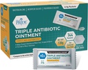 MED PRIDE Triple Antibiotic Ointment Packets Bulk 144 X 0.9g, Individual Antibiotic Ointment Packets for Burns, Cuts, Wound Care
