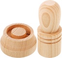 jojofuny DIY Wooden Paper Pot Maker for Gardening, Nursery Seedling Pots, Newspaper Plant Craft Tool, 5.31 X 2.67 Inch Khaki Wood
