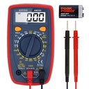 ASTROAI Digital Multimeter, 2000 Skaita Multimeter ar DC AC Voltmeter un Ohm Volt Amp Tester, Measures Spriegums, Strāva, Pretestība; Testi Live Wire, Continuity (Sarkanā)