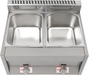Stainless Steel Countertop Gas Fryer, 6L*2 Commercial Gas Deep Fryer, Countertop Deep Fryer with 2 Baskets For French Fries Restaurant Home Kitchen (2-Pan)