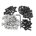 180Pcs M5 T-Nuts Screws Assortment Kit, Hammer Head T-Slot Nut for 2020 Series European Standard Aluminum Profile