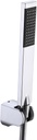 KES Brass Shower Head Hand-Held Shower Wand Handheld Shower Head with 1.5-Meter Long Hose Square Style Handheld Shower Holder for Bathroom Showering System Contemporary Polished Chrome, LP135-CH