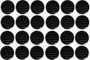 Black 2.5" Round Plastic Soffit Air Vent 50 Pack
