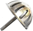 Urinal Strainer, Commercial Washout Urinal With Top Spud Filter funnel,Leaky cover,ceramics,White,Chrome finish (Chrome finish)