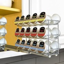 Lynk Professional® Slide Out Coffee Pod Holder Organizer Upper Kitchen Cabinet and Coffee Bar Pull Out Rack, Compatible with Keurig K-Cup - Lifetime Limited Warranty - Chrome