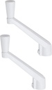 Ideal Security Window Crank Handle, 11/32” Spline, 2-Pack