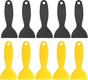 10pcs Plastic Spatula Paint Scrapers, Flexible Resin Scraper Putty Knife Air Bubble Remover Sticker Installation Tool for 3D Printing Resin Removal Spackling Patching Decal