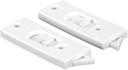Prime-Line F 2599 3-3/8 In. White Plastic Window Lock with spring-loaded Tilt Latch (Single Pack)