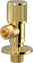 Bathroom Angle Stop Valve Shut Off Quarter Turn Hot Cold Water Shut Off Valve For Toilet Kitchen Sink